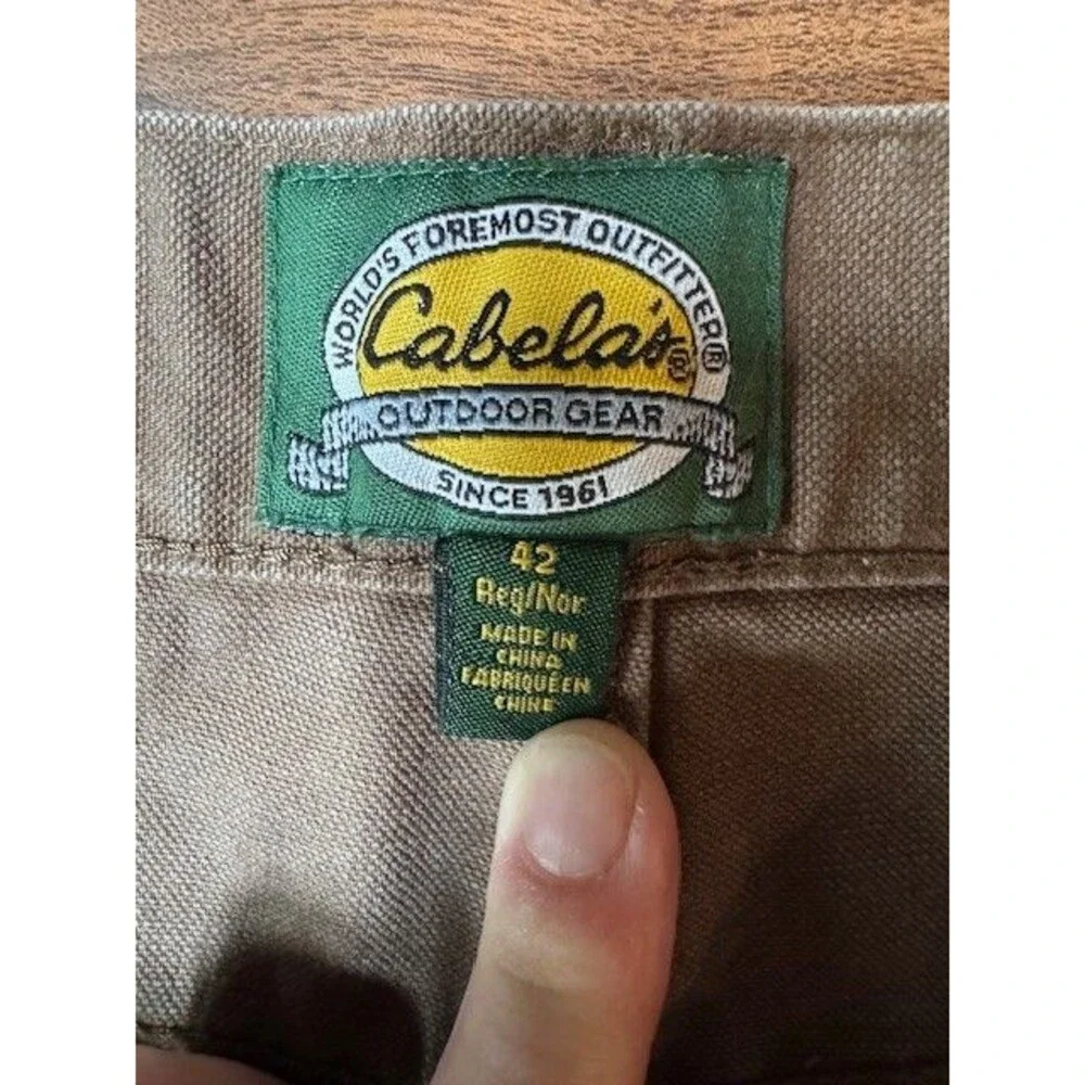Cabelas‎ Pants Mens 42 REG Green Upland Traditions Hunting Briar Brush Outdoor